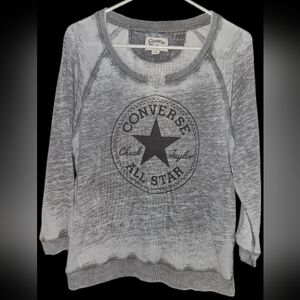 Converse Heather Gray Raglan Top